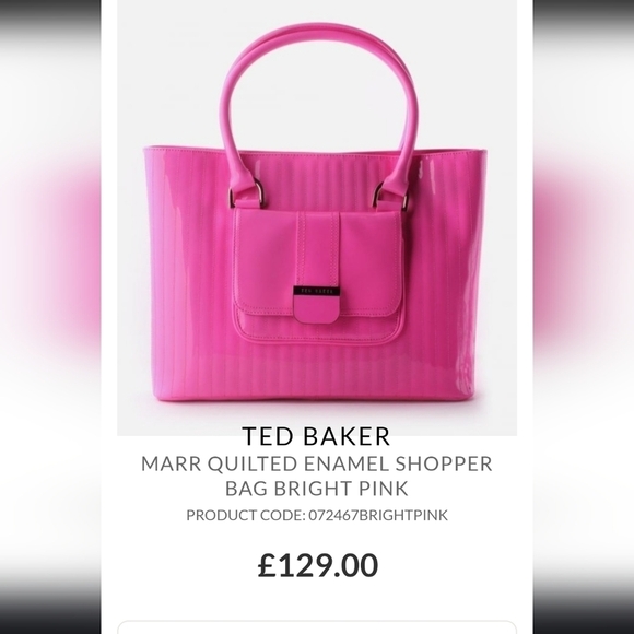 Neon Pink  Ted Baker Bag - Picture 2 of 10